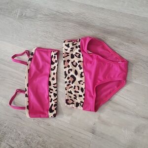 COPY - Pink and cheetah swim Suit New